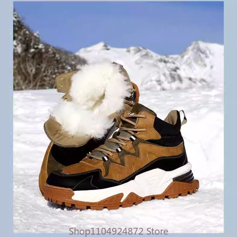 Men'S Shoes Comfortable Walking - Winter Warme Wolle Baumwolle Schuhe männer