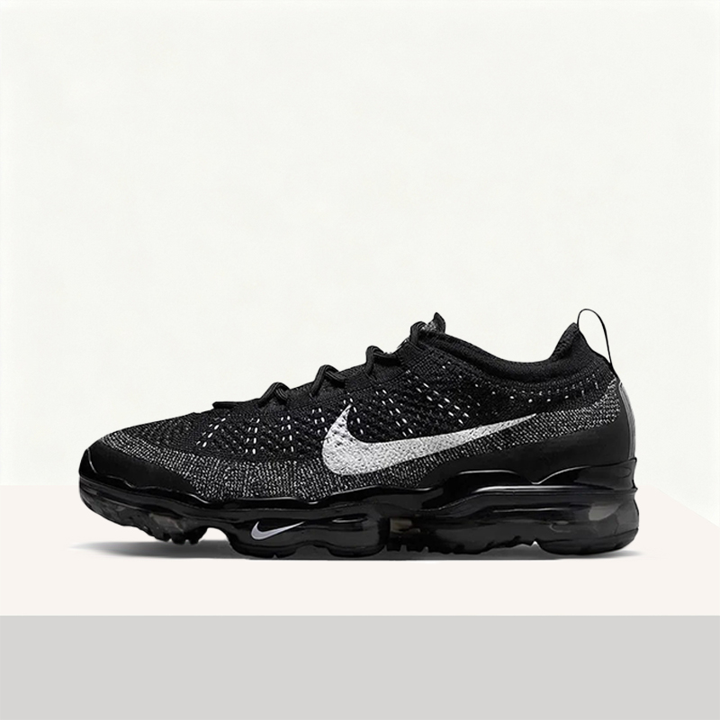 Men'S Shoes Vapormax - Nike Vapormax Flyknit Herren-Low-Top-Freizeit-Laufschuhe – Schwarz/Weiß,
