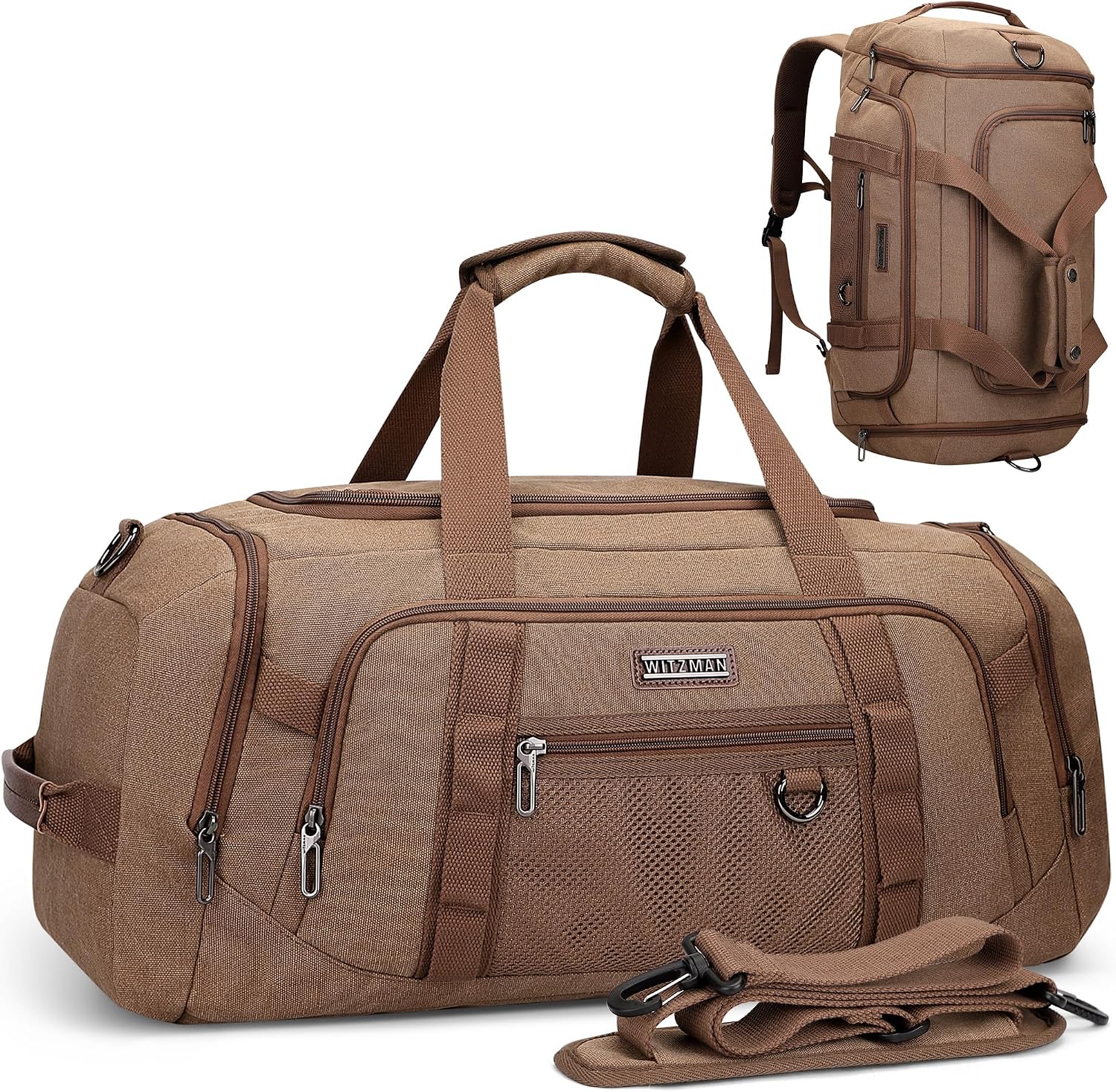 Men'S Shoes For Gym - Canvas-Reisetasche für Männer 3-in-1 Konvertierbarer Rucksack
