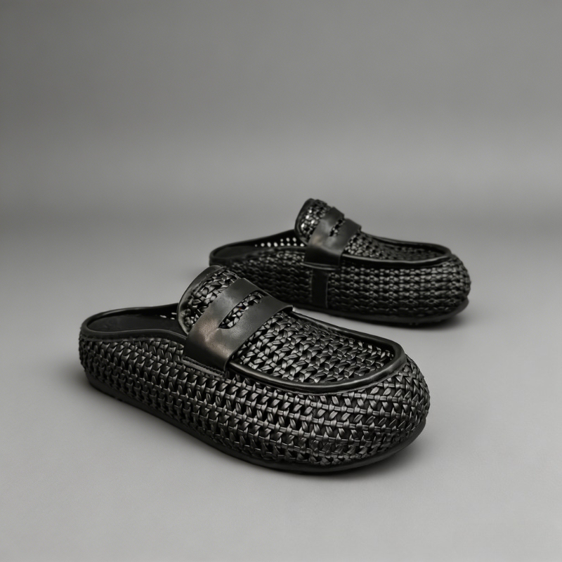 Loafer Slip On Men - Luxuriöse Textur Herren Mules 2026 Sommer
