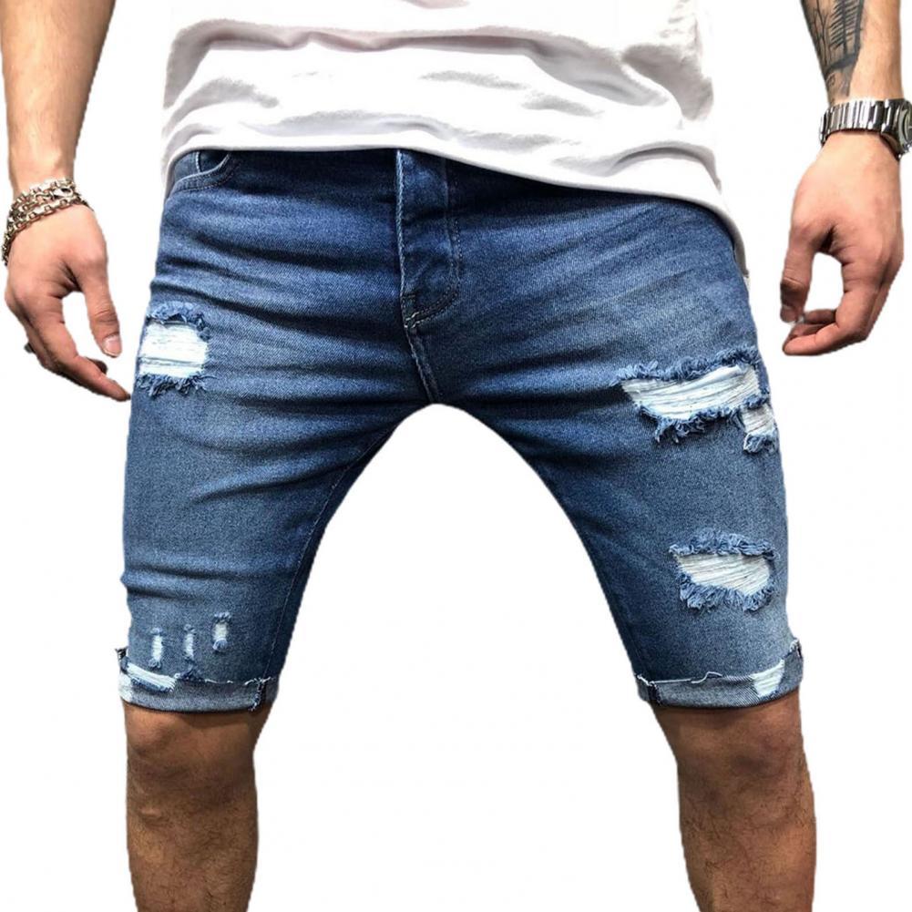 Men'S Shoes For Jeans - Männer Kurze Jeans Denim Engen Shorts