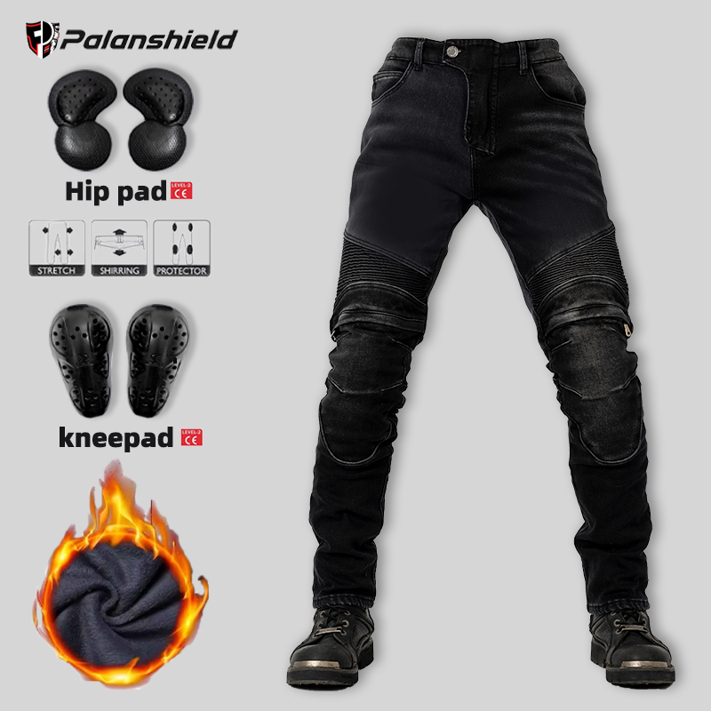 Men'S Shoes For Jeans - Winter Motorrad Hosen warme Männer Kevlar