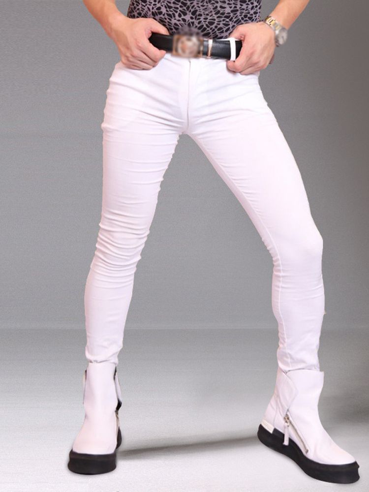 Men'S Shoes For Jeans - M-3XL Herren elastische Jeans Jeans Strumpfhose