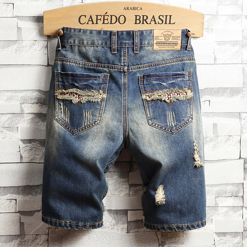 Zerrissene Hip-Hop-Jeans-Short – Men'S Shoes For Jeans Bewertung und Preis