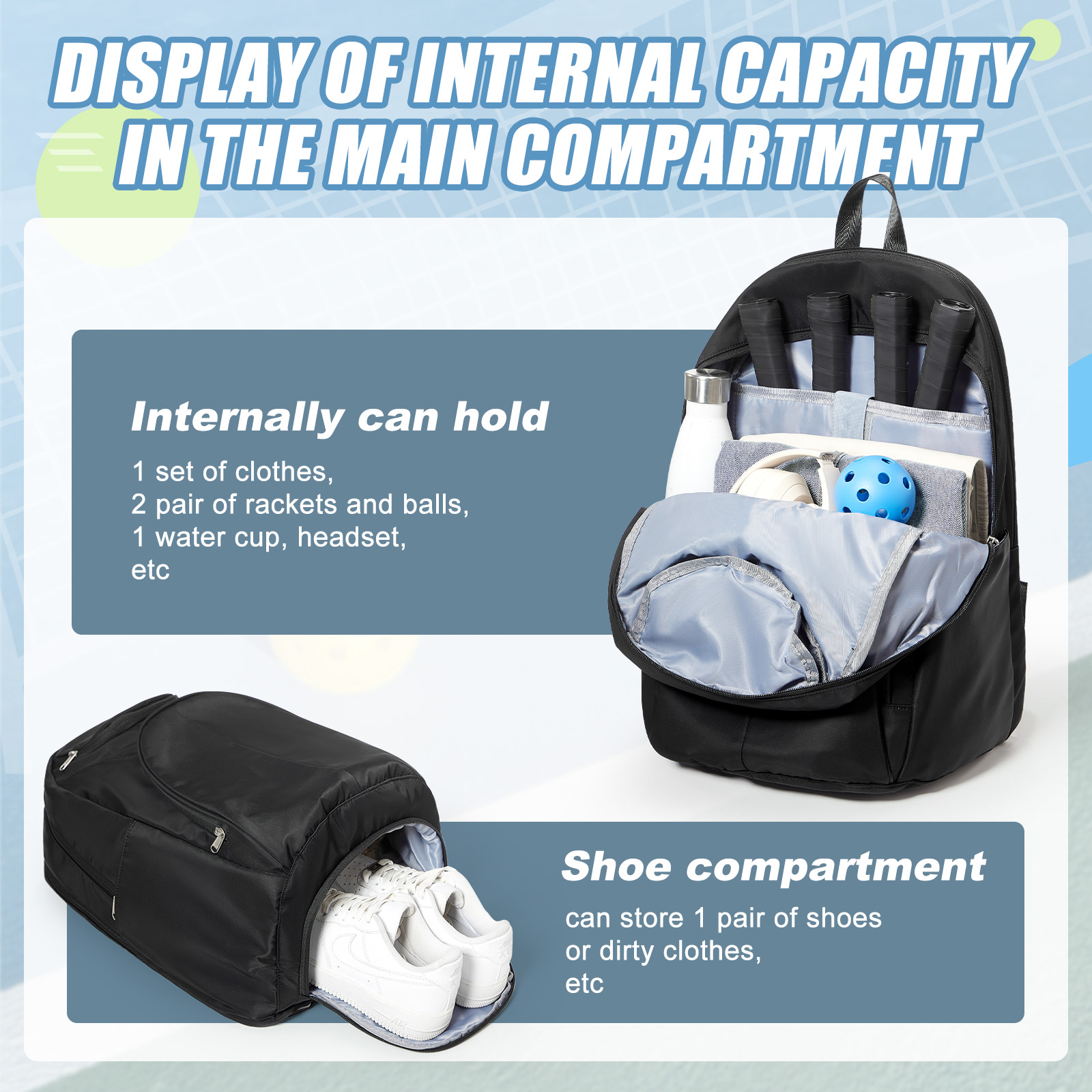 Tennistasche Tennisrucksack fü – Men Shoes China Bewertung und Preis