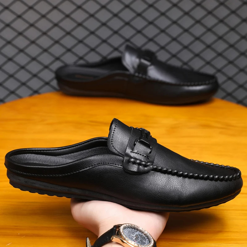 Sommer Männer Halbe Hausschuhe – Men'S Shoes Comfortable Walking Bewertung und Preis