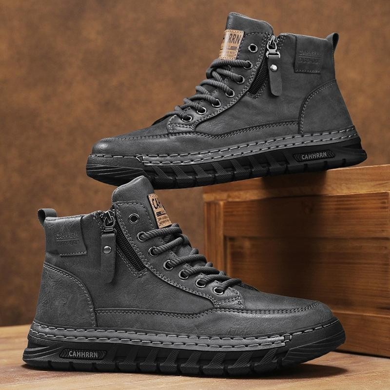 Herren Leder High-Top Stiefele – Men'S Shoes Comfortable Walking Bewertung und Preis