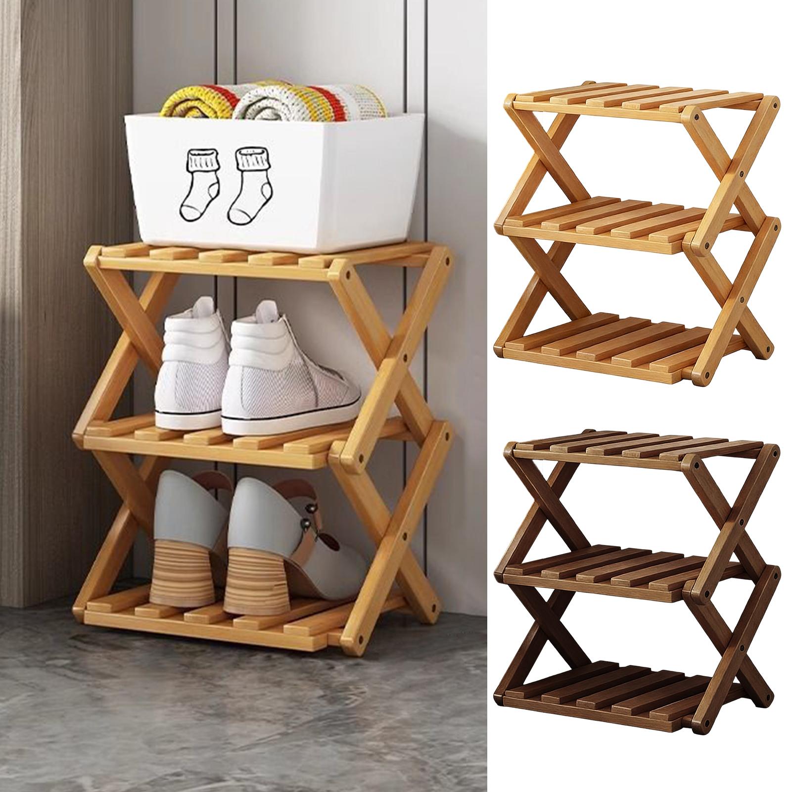 Holz-Schuhregal, 3-stufig, erw – Men Shoes Rack Bewertung und Preis
