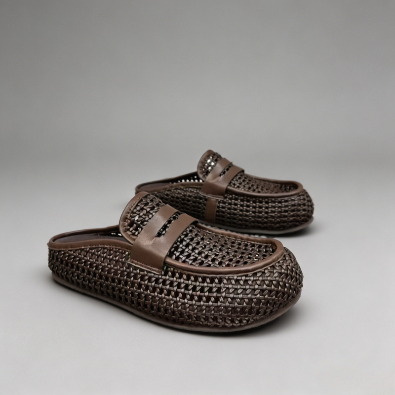 Luxuriöse Textur Herren Mules  – Loafer Slip On Men Bewertung und Preis