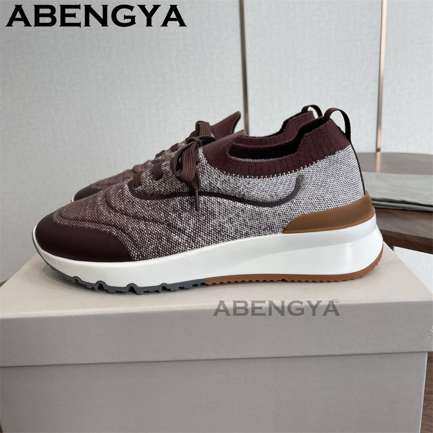 Neue mehrfarbige gestrickte Lo – Loafer Slip On Men Bewertung und Preis